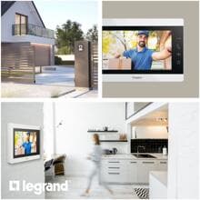 Legrand EASYKIT Essential Video-Innenstelle, 7"-Hochglanz-Farbmonitor, Sensortasten, Steckernetzgerät, Weiß (363220)