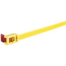 Hellermann 115-00001 Kabelbinder, lösbar, 752x13 mm, 5 Stück, gelb/rot
