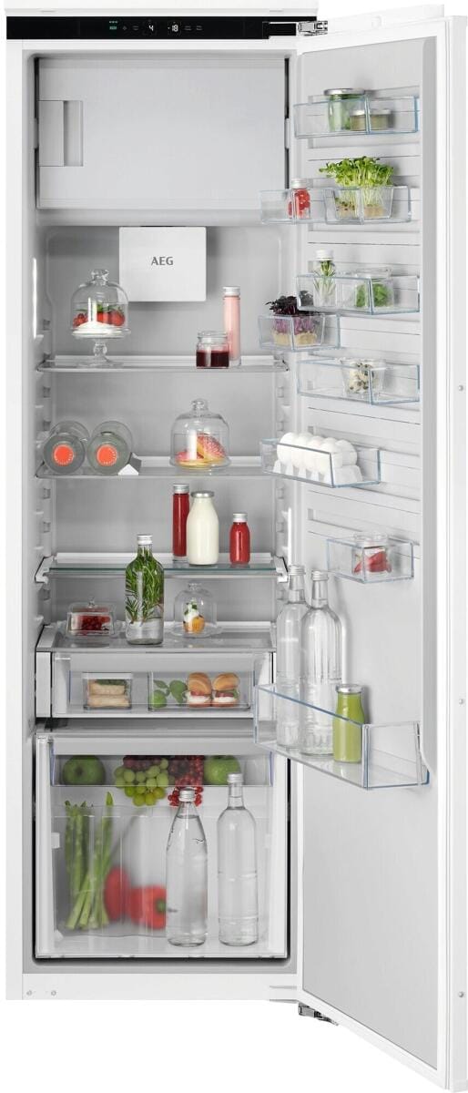 AEG TF6FS18XDC 6000 Einbaukühlschrank mit Gefrierfach, Nischenhöhe 1780 cm, 282 L, Festtürtechnik, DynamicAir, CustomFlex, TouchControl, weiß (9235853