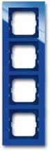 Busch-Jaeger 1724-288 Abdeckrahmen, Axcent, 4-fach Rahmen, blau (2CKA001754A4354)