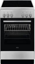 AEG CCB54093BM EEK: A Standherd mit Glaskeramikkochfeld, 50 cm breit, 57 L, 8 Beheizungsarten, Restwärmeanzeige, Edelstahl