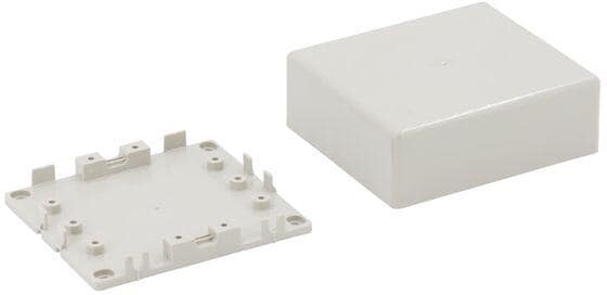 CobiNet 102146 Verteilerkasten KVK I für 2LSA-Module 1/10, Aufputzmontage, IP30, 130x115x45mm, kieselgrau (102146)