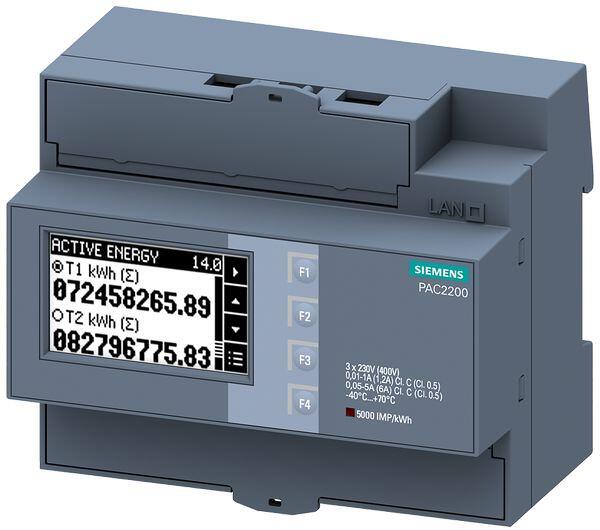 Siemens 7KM2200-2EA30-1CA1 SENTRON, Messgerät, 7KM PAC2200, LCD, L-L ...