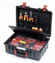 Wiha Werkzeugkoffer Set L eMobility, 62-tlg., schwarz (45833)