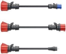 go-e Adapterset Charger Gemini flex 22 kW Set, Campingstecker, Haushaltssteckdose, Drehstrom (CH-04-07)