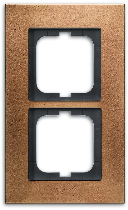 Busch-Jaeger 1722-821 Abdeckrahmen, Carat, 2-fach Rahmen, bronze (2CKA001754A4259)