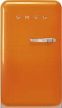 Smeg FAB10LOR6 50"s Style Stand Kühlschrank, 54,5 cm breit,122 L, Linksanschlag, orange