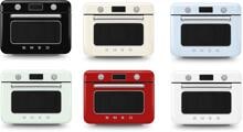 Smeg COF01 50's StyleKombi-Tisch-Dampfbackofen, Multifunktion, Umluft, Grill, 3 Garebenen, LCD-Display, Tank, 0,8 l