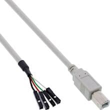 InLine USB 2.0 Anschlusskabel, Stecker B auf Pfostenanschluss, 0,40m (33440D)