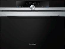 Siemens CF634AGS1 iQ700 Einbau-Mikrowelle, 900 W, 36l, cookControl, LED-Beleuchtung, Edelstahl